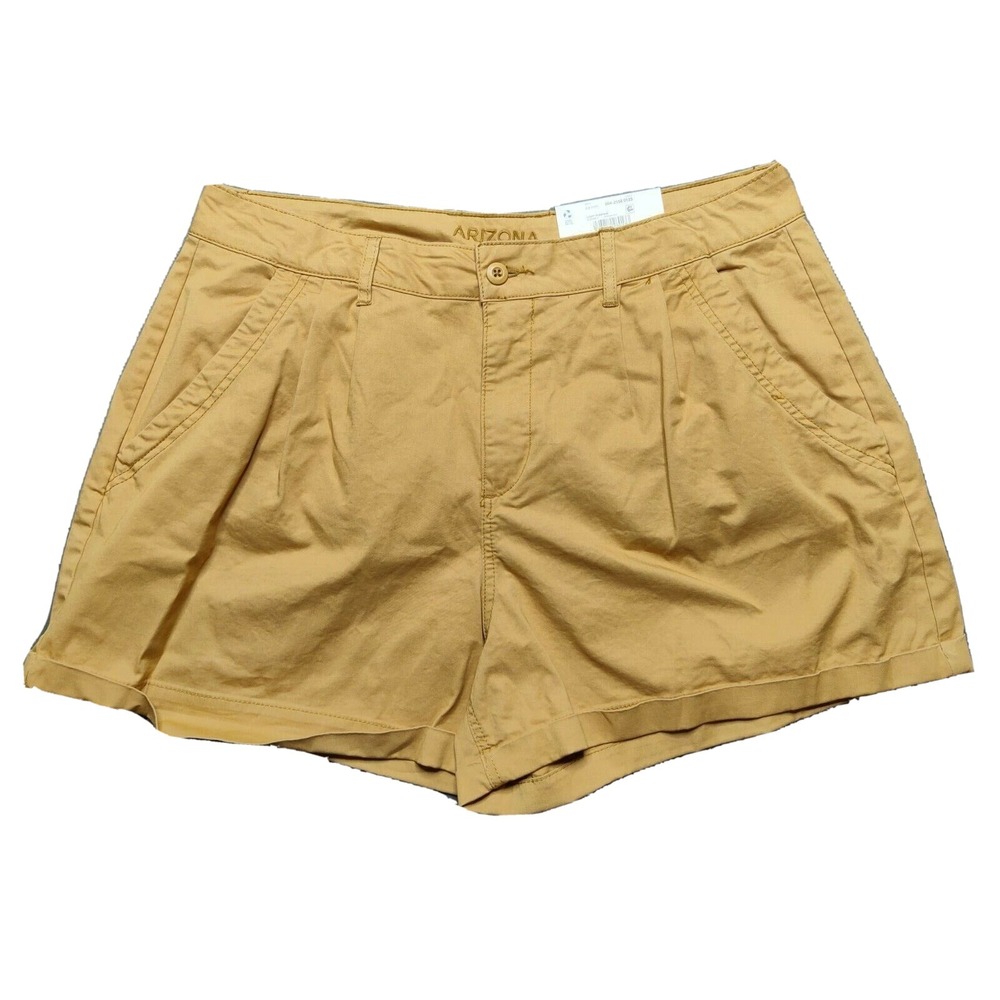 Arizona Jeans Juniors Size 19 Light Pumpkin‎ Hi-Rise 3.5" Inseam Shorts NEW